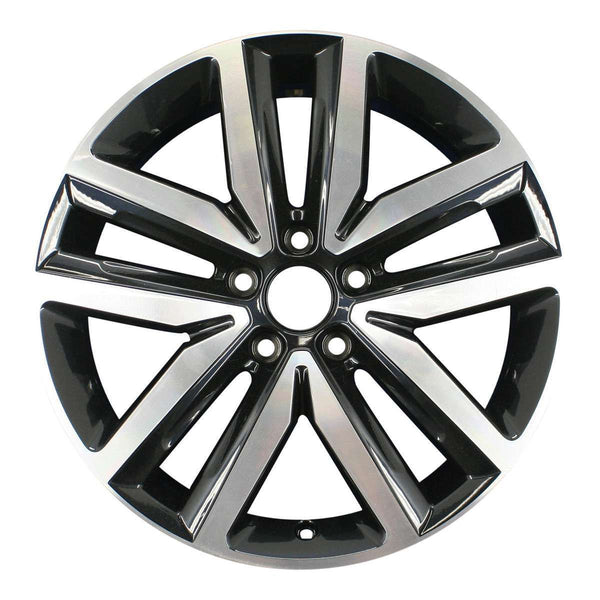 2012 volkswagen gli wheel 18 machined black aluminum 5 lug rw69941mb 1