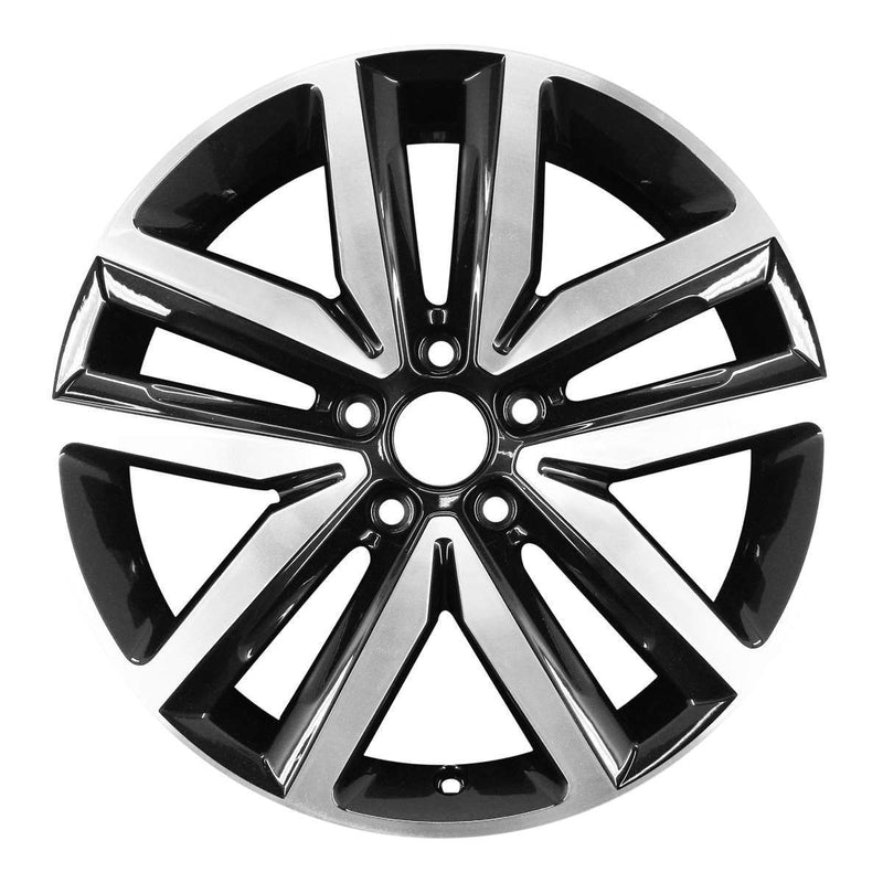 2013 volkswagen jetta wheel 18 machined gloss black aluminum 5 lug w69941mb 2