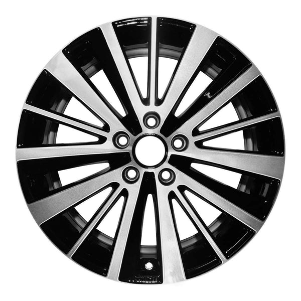 2012 volkswagen jetta wheel 18 machined gloss black aluminum 5 lug w69968mb 1