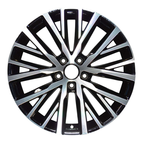 2014 volkswagen cc wheel 18 machined gloss black aluminum 5 lug w69979mb 1