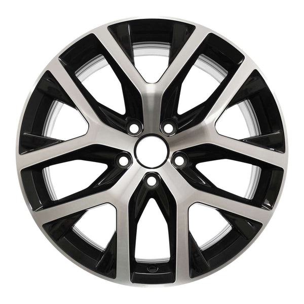 2018 volkswagen beetle wheel 18 machined gloss black aluminum 5 lug w69998mb 3