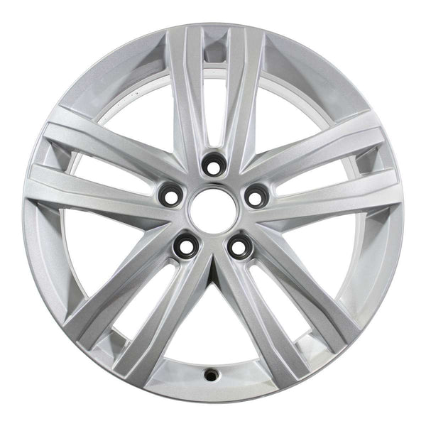 2018 volkswagen jetta wheel 17 silver aluminum 5 lug w70007s 5