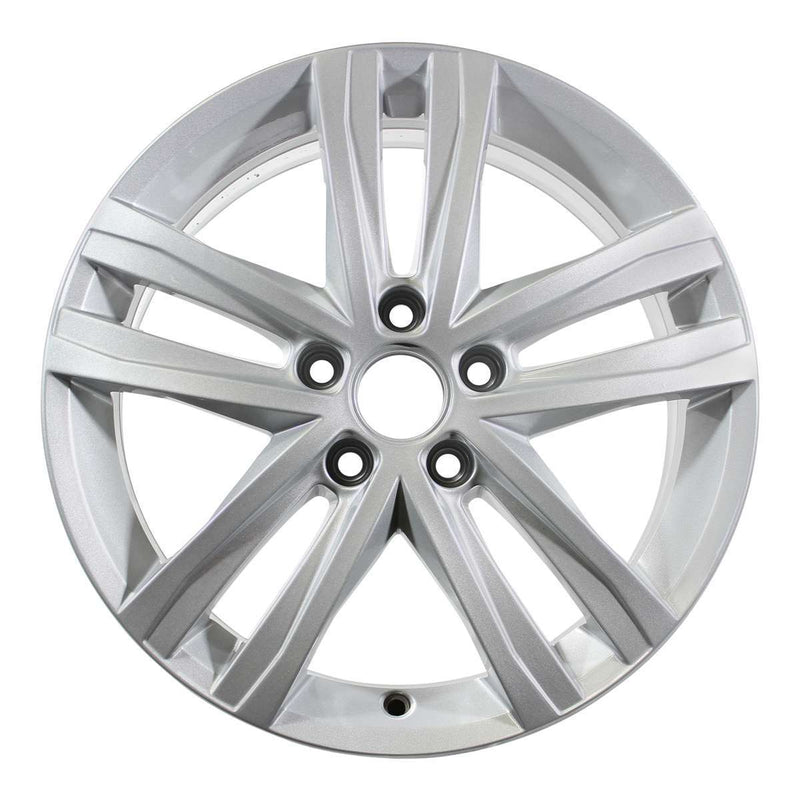 2016 volkswagen jetta wheel 17 silver aluminum 5 lug w70007s 4