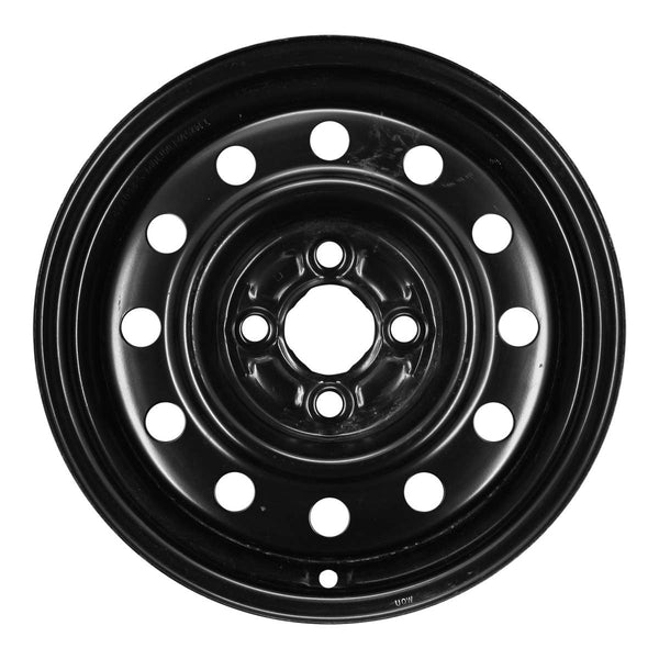 1995 saturn sl wheel 14 black steel 4 lug w7001b 3