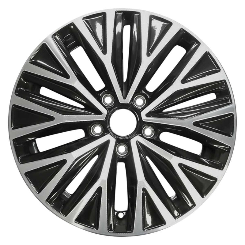 2019 volkswagen jetta wheel 16 machined black aluminum 5 lug rw70044mb 1