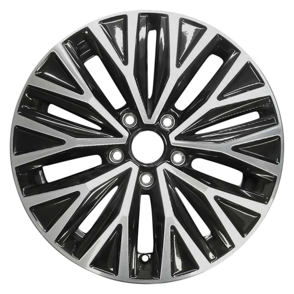 2021 volkswagen jetta wheel 16 machined black aluminum 5 lug rw70044mb 3