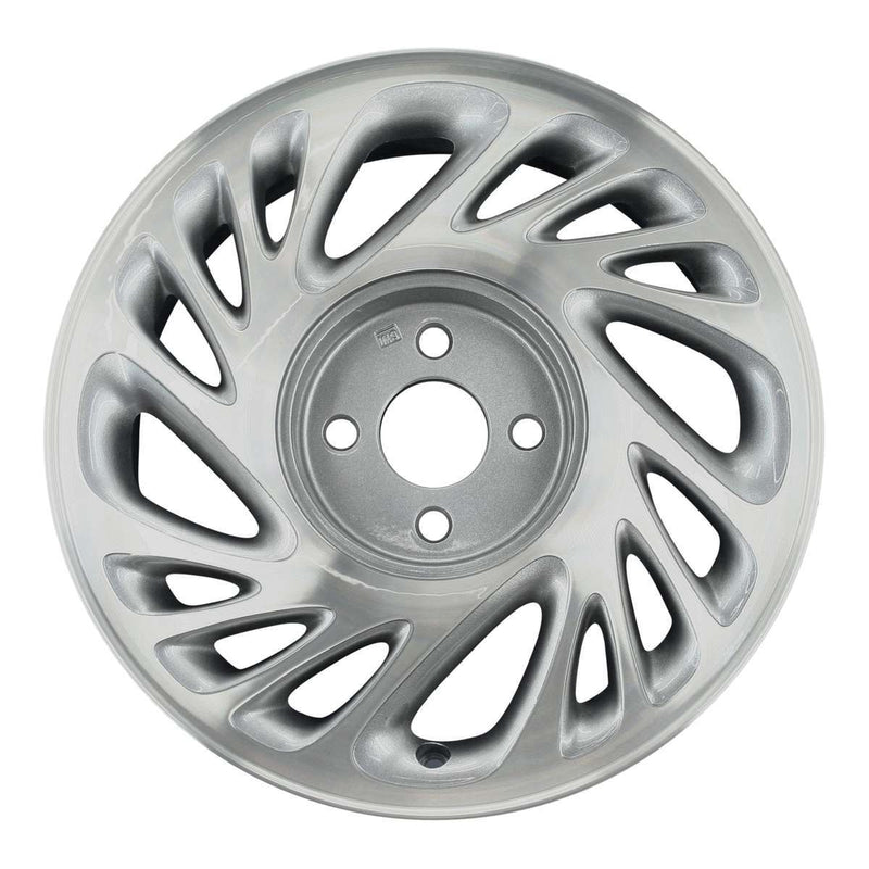 1998 saturn sc2 wheel 15 machined silver aluminum 4 lug w7010ms 4