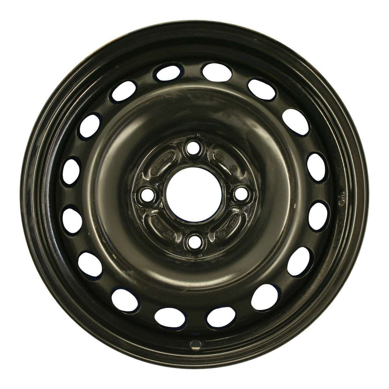 2003 volvo 40 wheel 15 black steel 4 lug w70234b 4