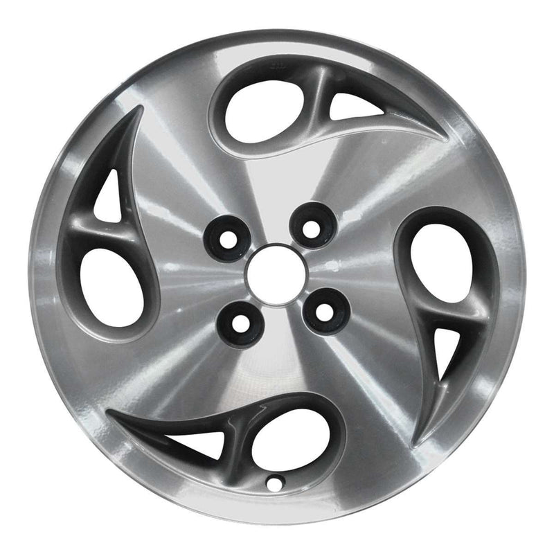 2002 saturn sc2 wheel 15 machined charcoal aluminum 4 lug w7024mc 1