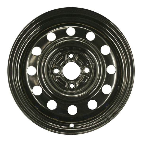 2000 saturn sc1 wheel 15 black steel 4 lug rw7028b 11