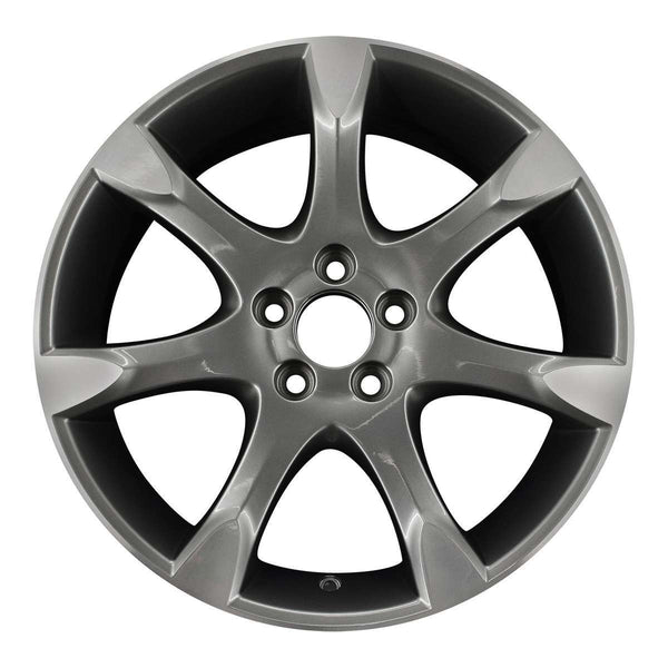 2008 volvo xc70 wheel 18 machined charcoal aluminum 5 lug w70357mc 3