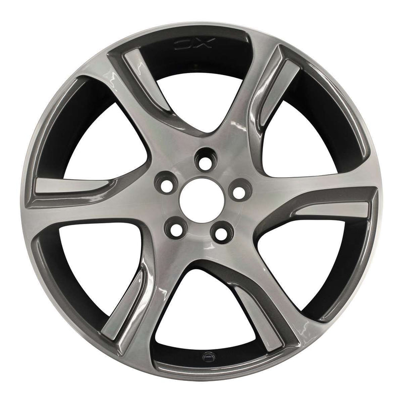 2014 volvo xc70 wheel 18 machined charcoal aluminum 5 lug w70371mc 18