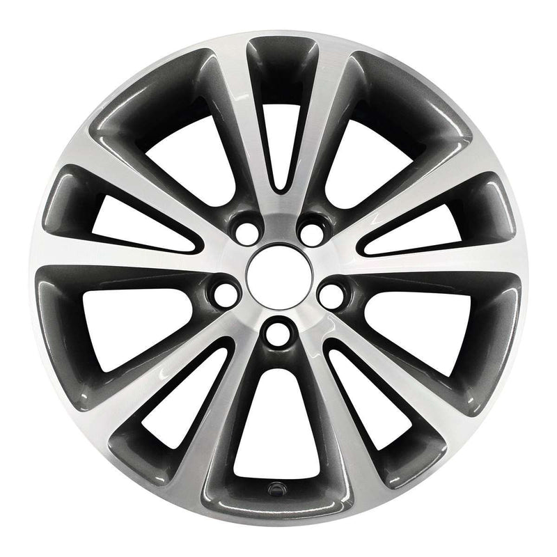 2010 volvo c30 wheel 17 machined charcoal aluminum 5 lug w70375mc 10