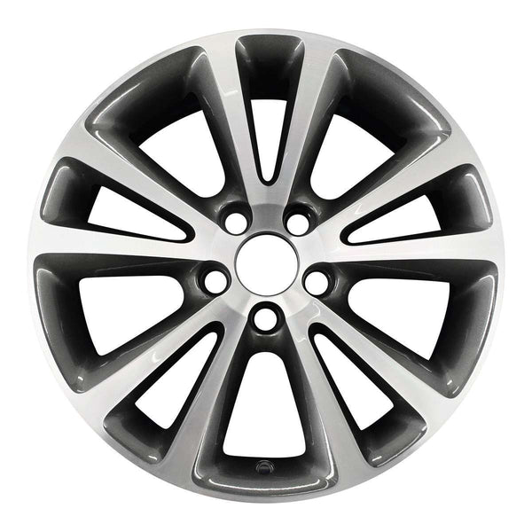 2009 volvo c30 wheel 17 machined charcoal aluminum 5 lug w70375mc 9