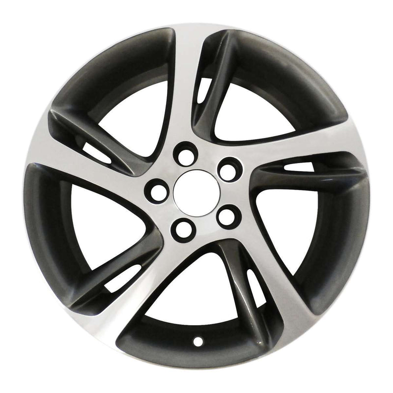 2013 volvo c30 wheel 17 machined charcoal aluminum 5 lug w70387mc 1