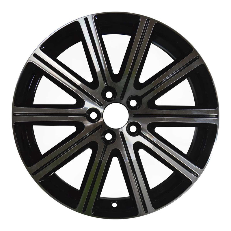 2015 volvo s60 wheel 18 machined gloss black aluminum 5 lug w70393mb 3