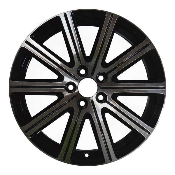 2014 volvo s60 wheel 18 machined gloss black aluminum 5 lug w70393mb 2