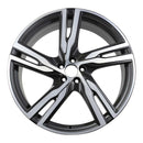 2017 volvo xc90 wheel 22 machined gloss black aluminum 5 lug w70424mb 2
