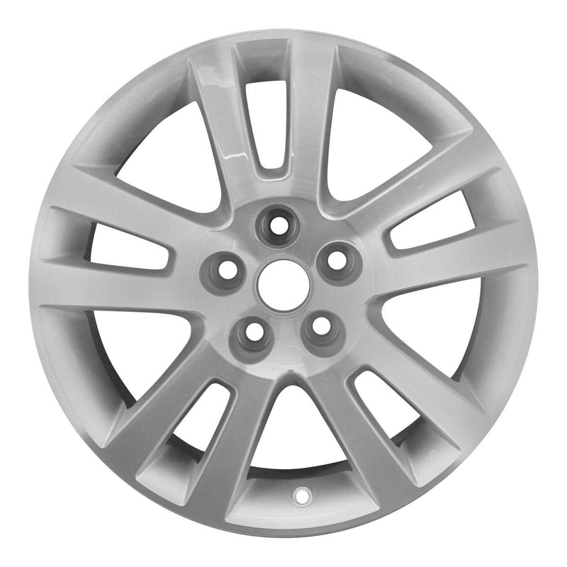 2010 saturn aura wheel 17 machined silver aluminum 5 lug w7047ms 4