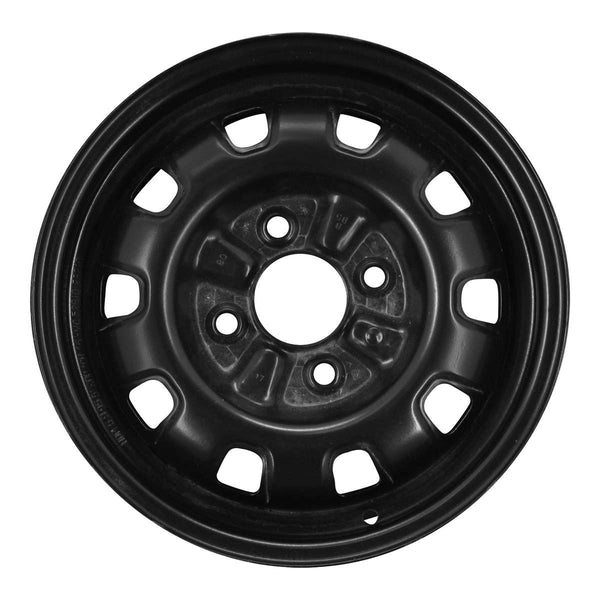 1997 hyundai elantra wheel 14 black steel 4 lug w70645b 8