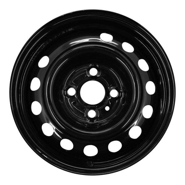 1997 hyundai elantra wheel 14 black steel 4 lug w70664b 2