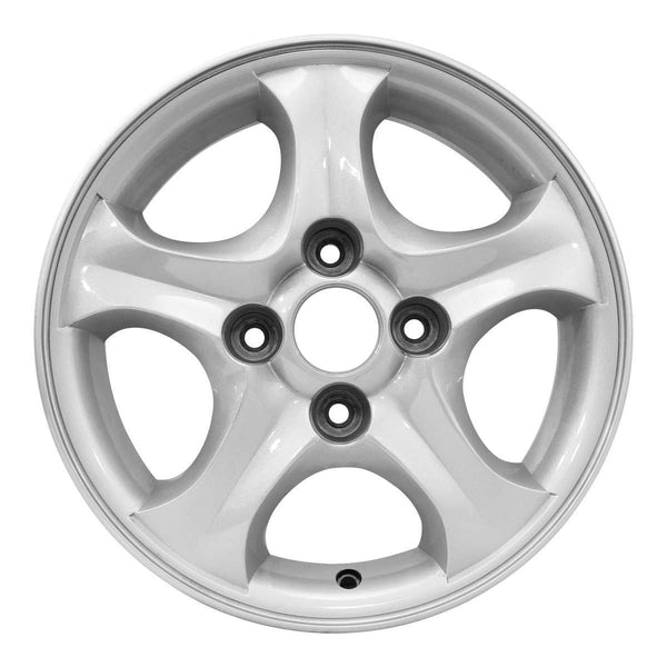 2000 hyundai accent wheel 13 silver aluminum 4 lug w70681s 1