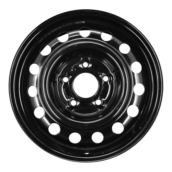 2010 hyundai elantra wheel 15 black steel 5 lug w70738b 4