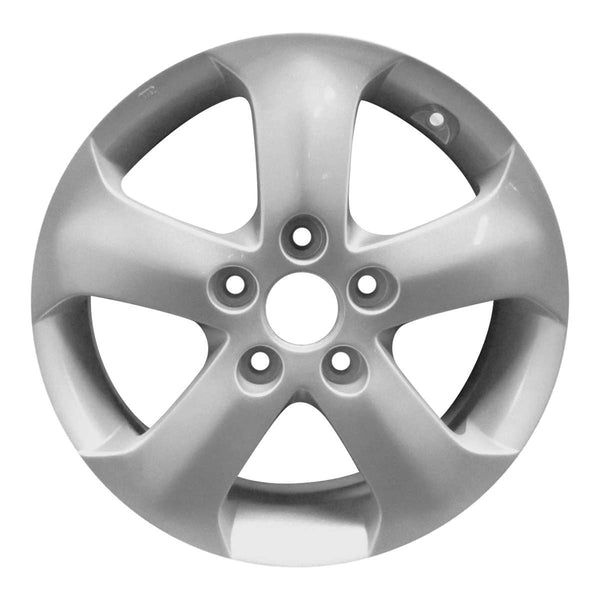 2007 hyundai elantra wheel 16 silver aluminum 5 lug w70740s 1