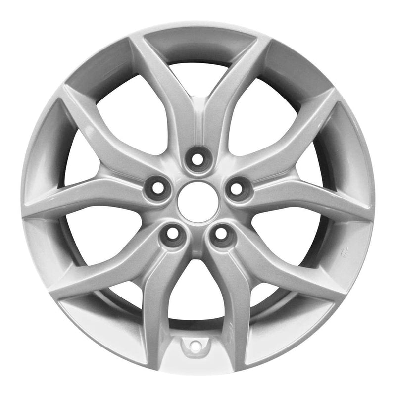 2007 hyundai tiburon wheel 17 silver aluminum 5 lug w70744s 1