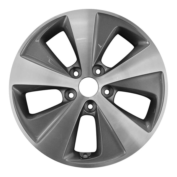 2011 hyundai sonata wheel 17 machined charcoal aluminum 5 lug w70810mc 1