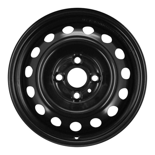 2017 hyundai accent wheel 14 black steel 4 lug w70818b 6