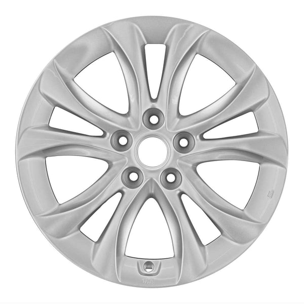 2012 hyundai genesis wheel 17 silver aluminum 5 lug w70825s 1