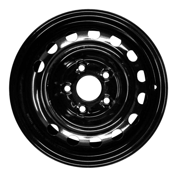 2007 hyundai elantra wheel 15 black steel 5 lug w70834b 1