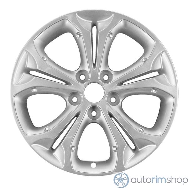 2015 hyundai elantra wheel 17 silver aluminum 5 lug w70838as 3