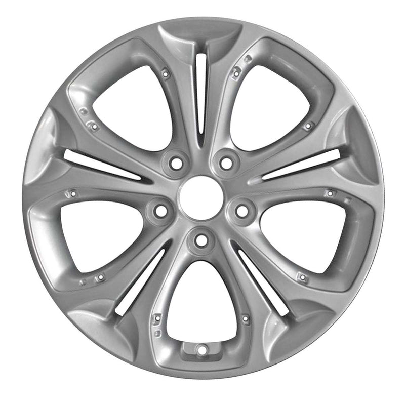 2015 hyundai elantra wheel 17 silver aluminum 5 lug w70838bs 3