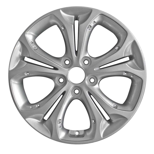 2013 hyundai elantra wheel 17 silver aluminum 5 lug w70838bs 1