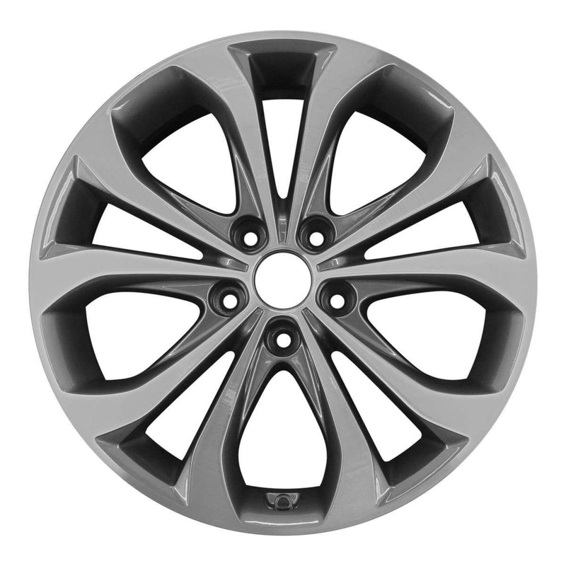 2015 hyundai sonata wheel 18 machined charcoal aluminum 5 lug w70843mc 3