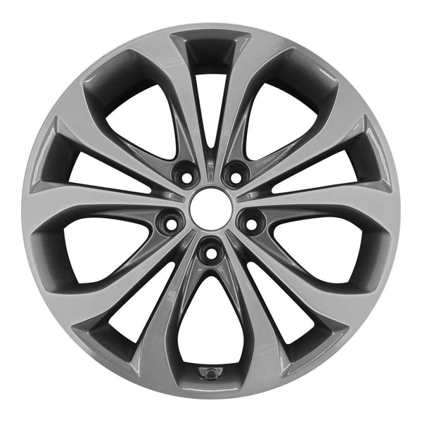 2013 hyundai sonata wheel 18 machined charcoal aluminum 5 lug w70843mc 1