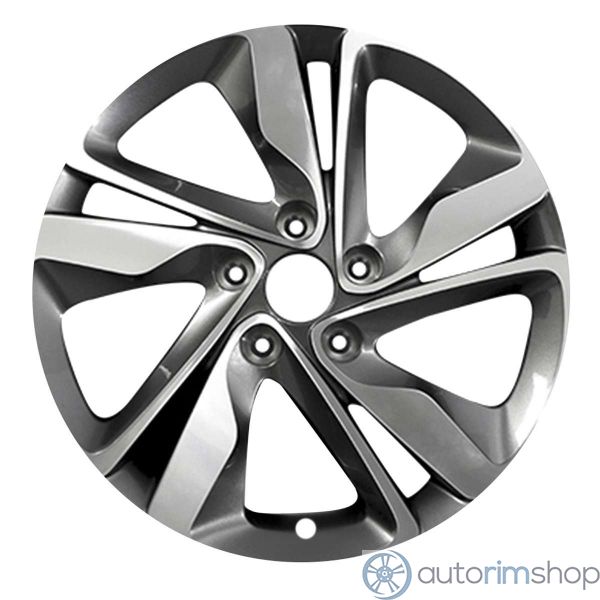 2016 hyundai elantra wheel 17 machined charcoal aluminum 5 lug w70860amc 3