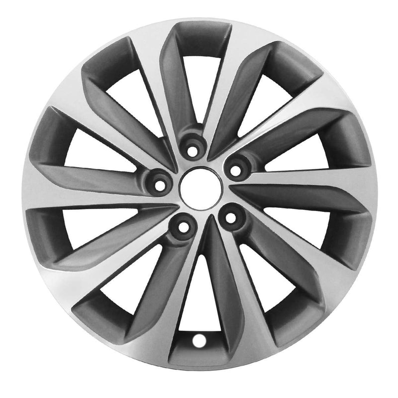 2014 hyundai sonata wheel 17 machined charcoal aluminum 5 lug w70861amc 1