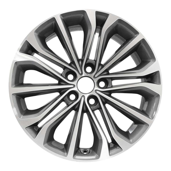 2016 hyundai genesis wheel 18 machined charcoal aluminum 5 lug w70870mc 2