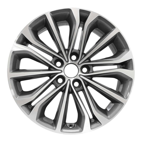 2018 genesis g80 wheel 18 machined charcoal aluminum 5 lug w70870mc 4