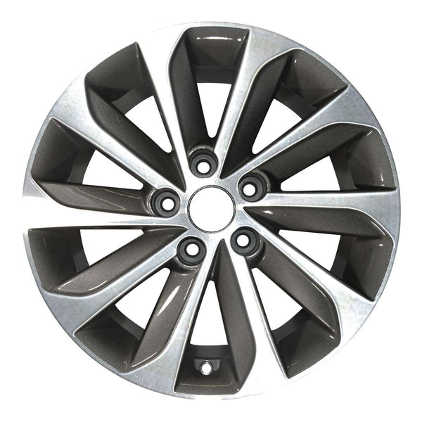 2016 hyundai sonata wheel 17 machined charcoal aluminum 5 lug rw70877mc 2