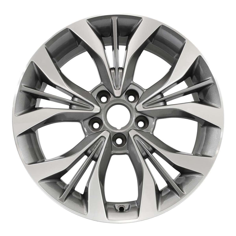 2015 hyundai sonata wheel 18 machined charcoal aluminum 5 lug w70878mc 1