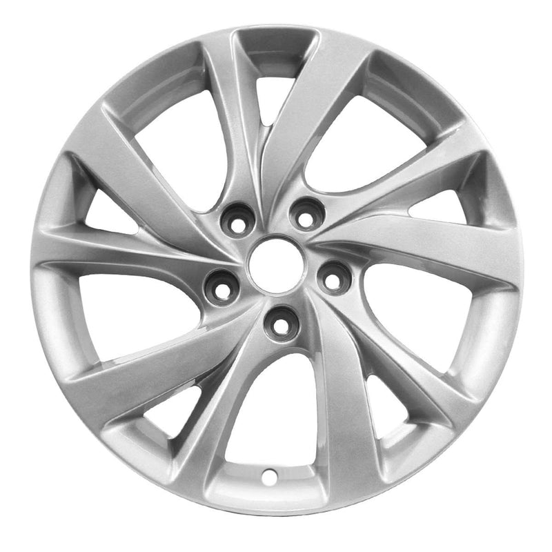 2016 hyundai veloster wheel 17 silver aluminum 5 lug w70891as 1