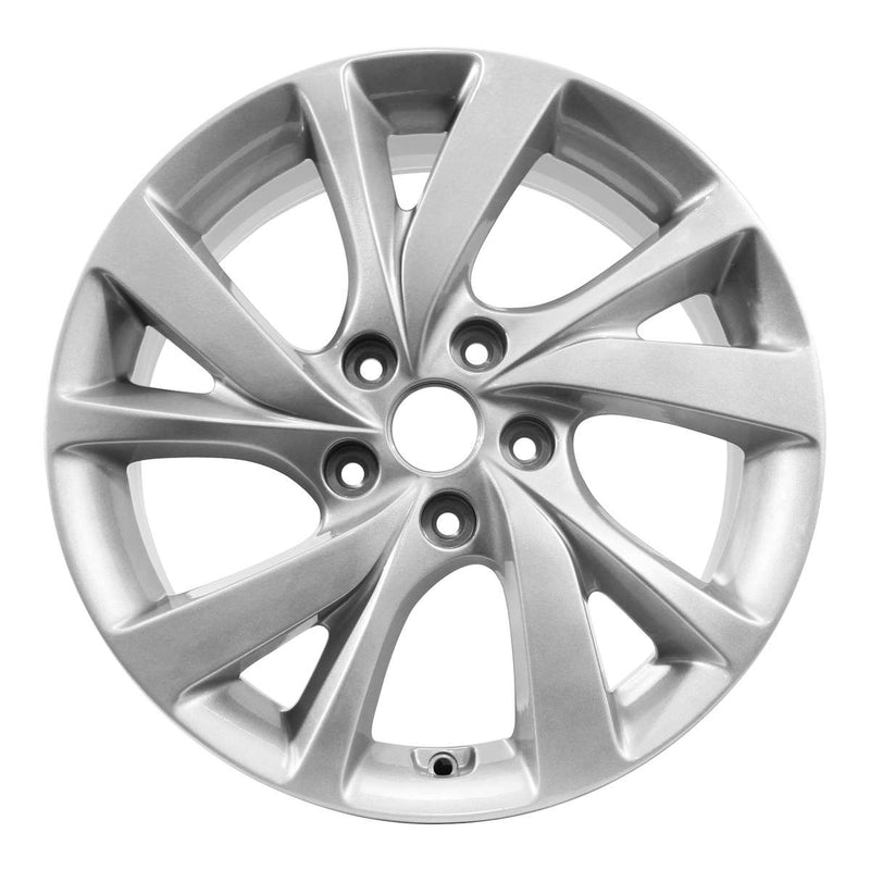 2016 hyundai veloster wheel 17 silver aluminum 5 lug w70891s 1