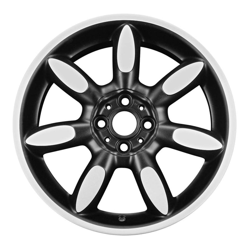 2009 mini cooper wheel 17 machined gloss black aluminum 4 lug w71265mb 2