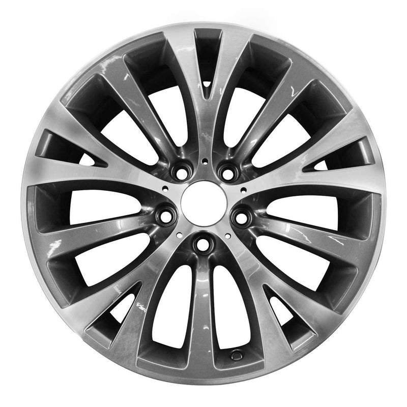 2010 bmw 550xi wheel 19 machined charcoal aluminum 5 lug w71369mc 77