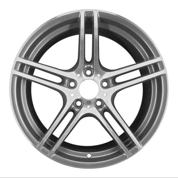 2011 bmw 335is wheel 19 machined charcoal aluminum 5 lug w71391mc 17