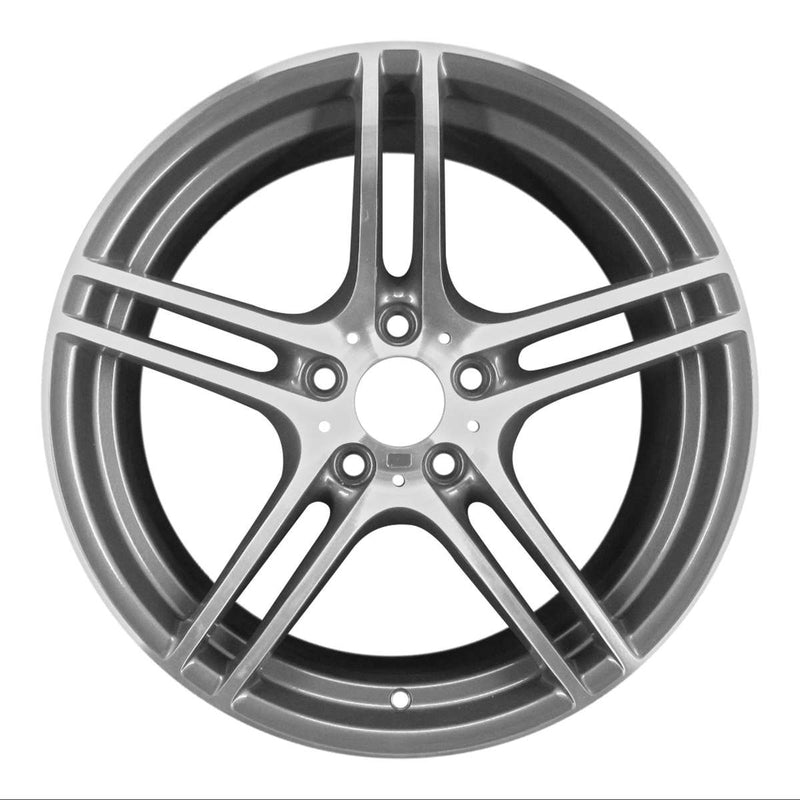 2011 bmw 335is wheel 19 machined charcoal aluminum 5 lug w71391mc 17